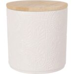 FRASCO CERAMICA C/TAMPA COR:BRANCO