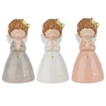 ANJO MENINA CERAMICA EM PE