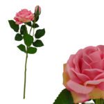 ARTIFICIAL- ROSA C/BOTAO TOQ. NATURAL COR:ROSA