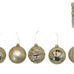 CX. C/30 BOLAS NATAL CHAMPAGNE 8CM