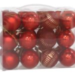 CX. C/24 BOLAS NATAL 5CM COR:VERMELHO