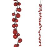 GRINALDA C/BOLAS 1.80MTS COR:VERMELHO