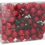 CONJ.72 BOLAS C/PICO COR: VERMELHO