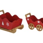 CONJ.2 TERNOS MADEIRA COR:VERMELHO