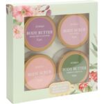 CONJ. DE BANHO C/4UNID MANTEIGA/ESFOLIANTE