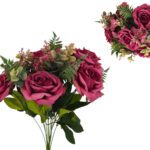 ARTIFICIAL- RAMO ROSAS X6 COR:FUCSIA