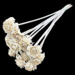 ROSA DE PINHEIRO 10UNID COR:BRANCO