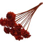 ROSA DE PINHEIRO 10UNID COR:LARANJA