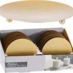 PRATO AÇO INOXIDAVEL C/PES COR:DOURADA