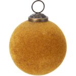 BOLA NATAL 8CM COR:OURO