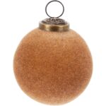 BOLA NATAL 8CM COR:FERRUGEM