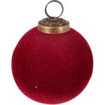 BOLA NATAL 8CM COR:VERMELHO