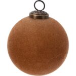 BOLA NATAL 10CM COR:FERRUGEM