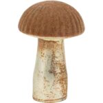 COGUMELO DECORATIVO VIDRO FLOCADO COR:FERRUGEM