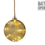 BOLA VIDRO COR:VERDE C/LUZ