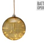 BOLA VIDRO COR:VERDE C/LUZ