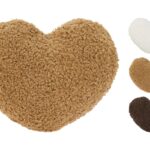 ALMOFADA MALHA DE POLIESTER CORACAO 35X33CM