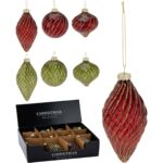 ORNAMENTO NATAL VIDRO 8CM