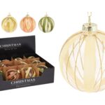 BOLA ORNAMENTAIS VIDRO 8CM