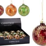 BOLA NATAL VIDRO 8CM