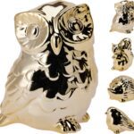 FIGURA ANIMAL CERAMICA COR:OURO