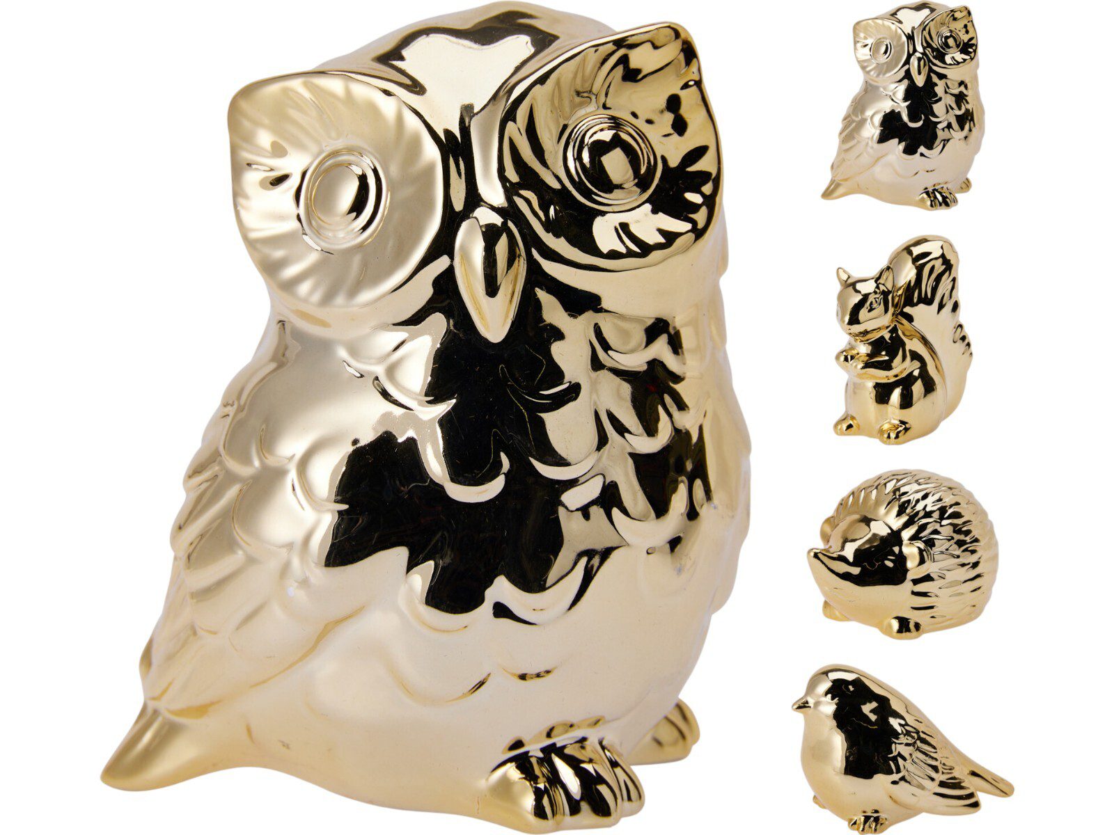 ALX913230_COMPOSITION_001_ FIGURA ANIMAL CERAMICA COR:OURO - Image 1