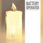 VELA PLASTICO TRANSPARENTE C/GOTA LED