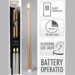 CONJ.2 VELAS PLASTICO ELETRONICAS AAA COR:DOURADO