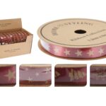 FITA CETIM MOTV. NATAL 1.2CMX8MT COR:VERMELHO/OURO