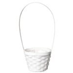 CESTA C/ASA BAMBOO COR:BRANCO