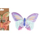 BORBOLETA 10.5CM C/CLIP PACK C/2UNID