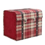 MALA VELUDO XADREZ COR:VERMELHO