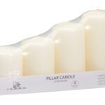 CONJ.4 VELAS 5.8X7.5/9/11/13 CM COR:NATURAL