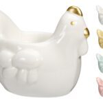 GALINHA CERAMICA PORTA OVO COR:SORTIDAS