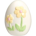 OVO CERAMICA FLORIDO COR:AMARELO