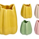 VASO CERAMICA TULIPA COR:SORTIDAS