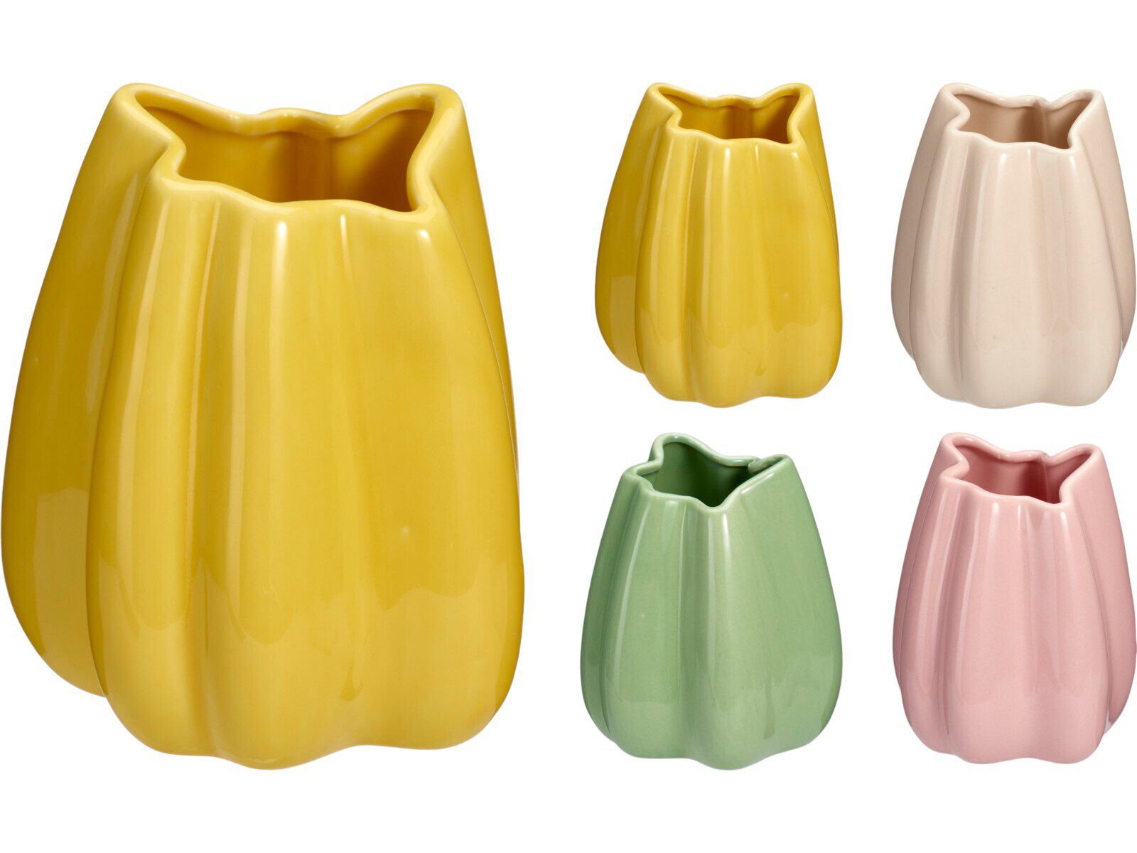 252925710_COMPOSITION_001_ VASO CERAMICA TULIPA COR:SORTIDAS - Image 1