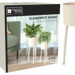 FLOREIRA METAL C/3 PES COR:BRANCO