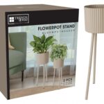 FLOREIRA METAL C/3 PES COR:TAUPE