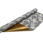 CELOFANE CAMILA ROLO 70CMX25MT COR:OURO/PRETO