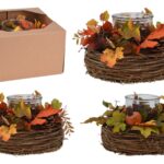 CENTRO DE MESA OUTONAL C/VIDRO