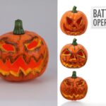 ABOBORA FANTASMA PLASTICO C/LUZ