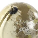 GLOBO TERRESTRE PLASTICO+FERRO BASE MADEIRA