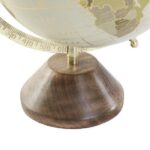 GLOBO TERRESTRE PLASTICO+FERRO BASE MADEIRA