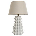 CANDEEIRO CERAMICA COR:BRANCO
