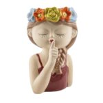 FIGURA MENINA FLOR C/FURO