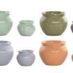 CONJ.2 VASOS CERAMICA COR:SORTIDAS