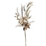 ARTIFICIAL- PE RAMA POINSETTIA COR:DOURADO