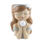 FIGURA MENINA BOLA C/FURO