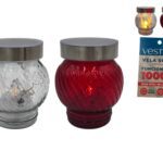 CANDEEIRO SOLAR VIDRO 1000DIAS COR:SORTIDAS